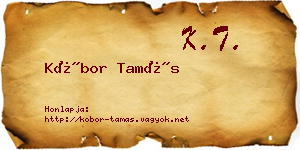 Kóbor Tamás névjegykártya